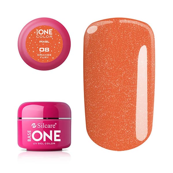 Base One - UV Gel - Pixel - Orange Fury - 08 - 5 gram
