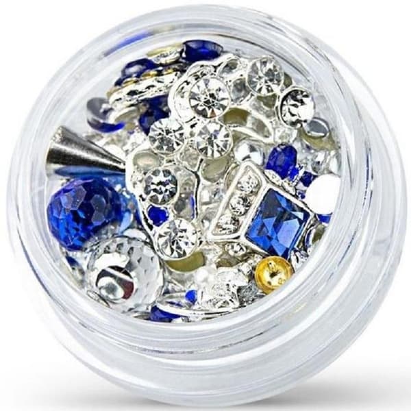 Dekorationer - Mix - Silver - 10 - Saphire