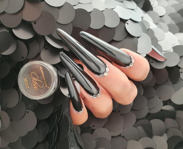 Effect Powder - Chrome / Glass - Svart