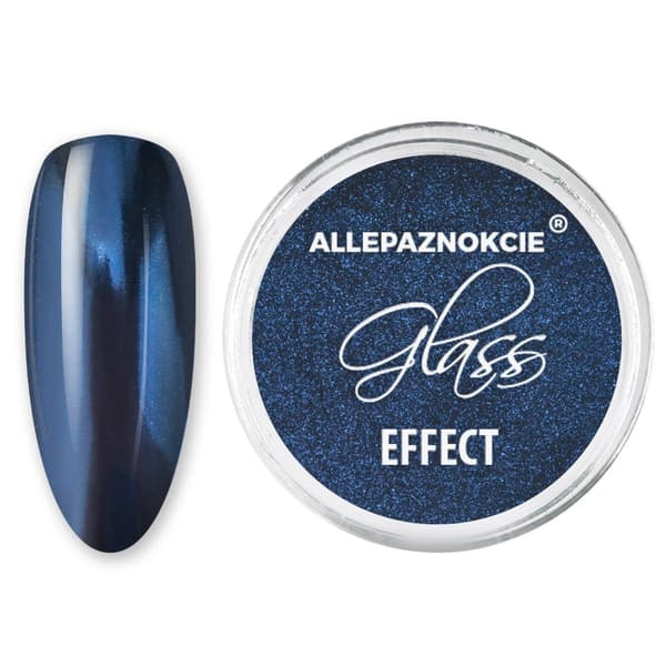 Effect Powder - Chrome / Glass - Marinblå