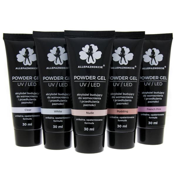 Akrylgel - Powder gel - Pudding 50 ml - Allepaznokcie