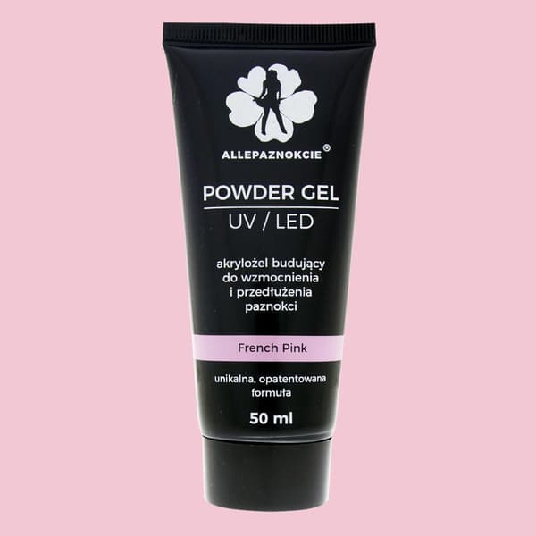 Akrylgel - Powder gel - French Pink 50 ml - Allepaznokcie