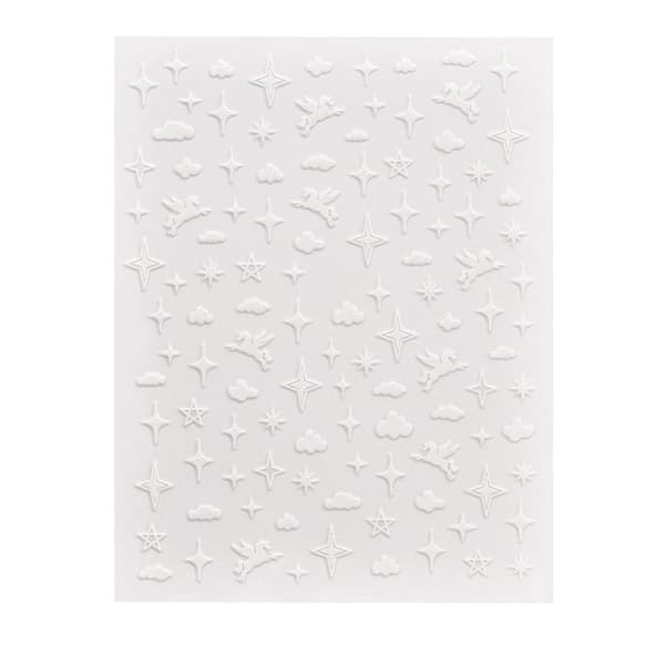 2 stora ark nagelstickers unicorn tulpan