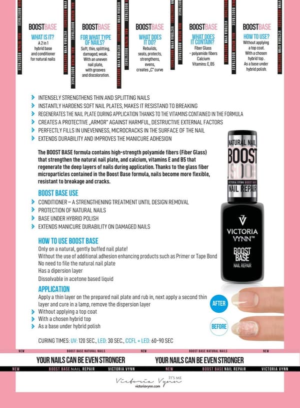 Victoria Vynn - Boost Base 2in1 - 8ml - Nagelreparerare