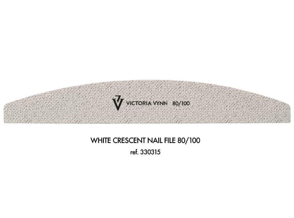 10-pack Nagelfilar - Halvmåne - 80/100 - Victoria Vynn - Grå