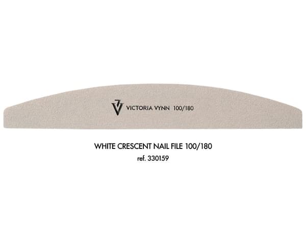 10-pack Nagelfilar - Halvmåne - 100/180 - Victoria Vynn  - Grå