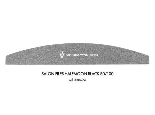 10-pack Nagelfilar - Halvmåne - 80/100 - Victoria Vynn  - Svart