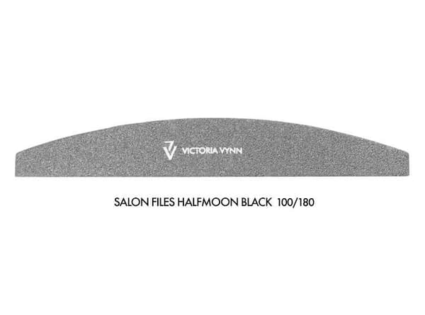 10-pack Nagelfilar - Halvmåne - 100/180 - Victoria Vynn  - Svart