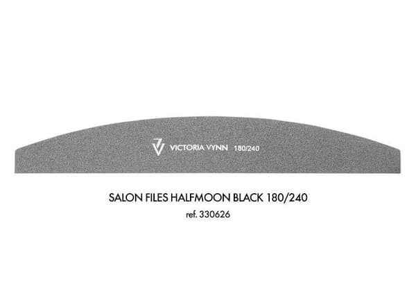 10-pack Nagelfilar - Halvmåne - 180/240 - Victoria Vynn - Svart