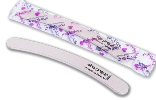 5-pack ABA Group - Nagelfil -  180/240 - Banan - Zebra