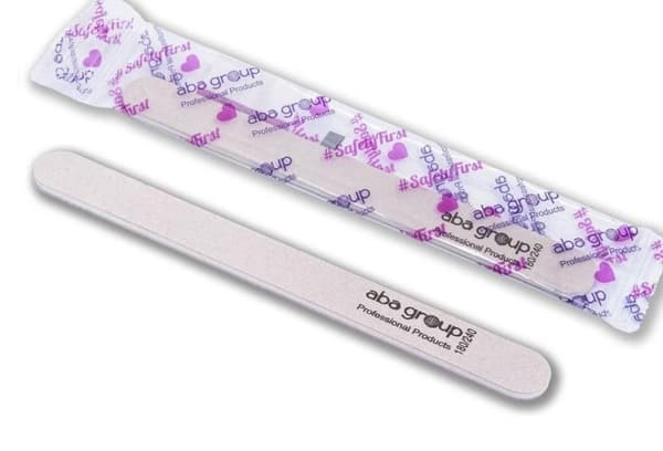 5-pack ABA Group - Nagelfil -  180/240 - Rak - Zebra