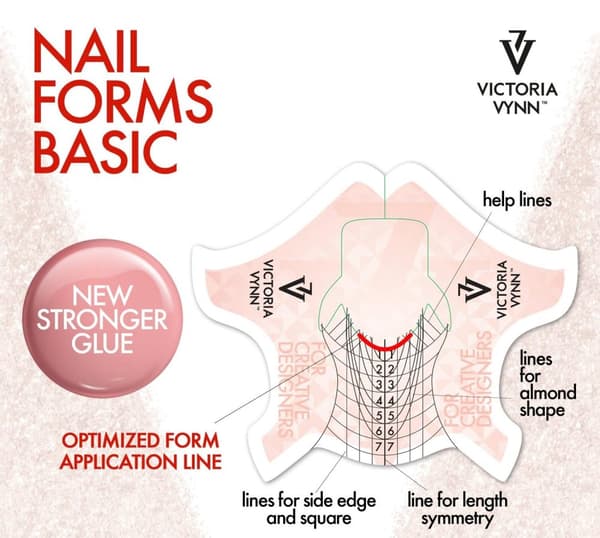Nagelmallar - 100 st Basic - Victoria Vynn