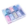 Miniatyrbild 4 av 4: Nagelfolie / folie - Set 10 färger - 100 cm / st