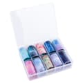 Miniatyrbild 1 av 4: Nagelfolie / folie - Set 10 färger - 100 cm / st