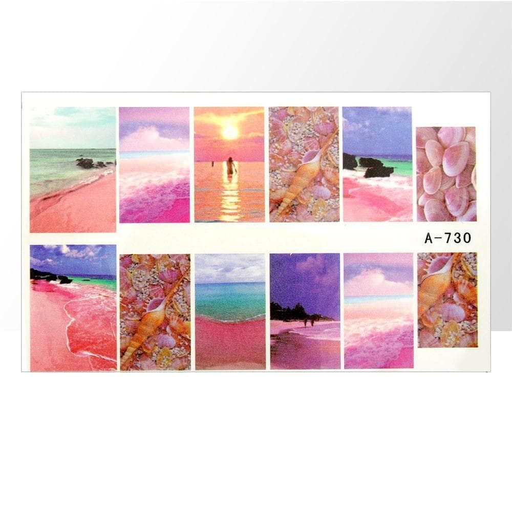 Vattendekaler - Paradis - A730 - För naglar