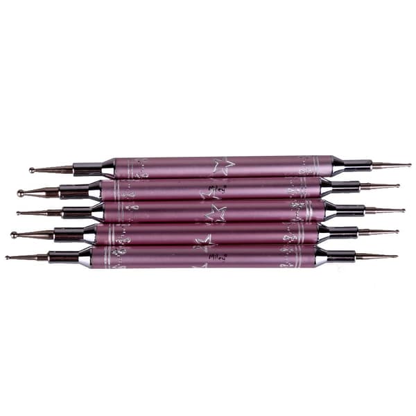 Set med "dotting tool" för nagel dekoration - 5 st