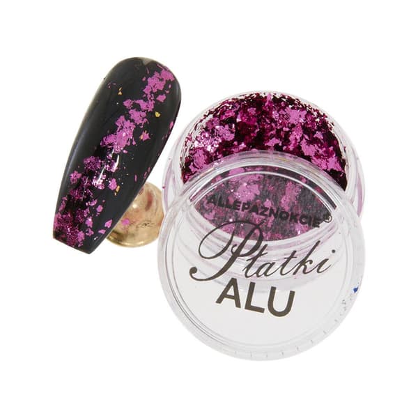Nageldekorationer - Metall / Alu flingor - 04