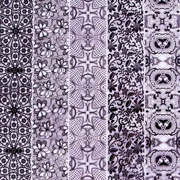 Nagelfolie / folie - Set 10 färger - 100 cm / st