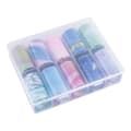 Miniatyrbild 4 av 4: Nagelfolie / folie - Set 10 färger - 100 cm / st