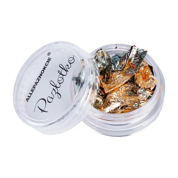 Nageldekorationer - Metall / Alu flagor - 09