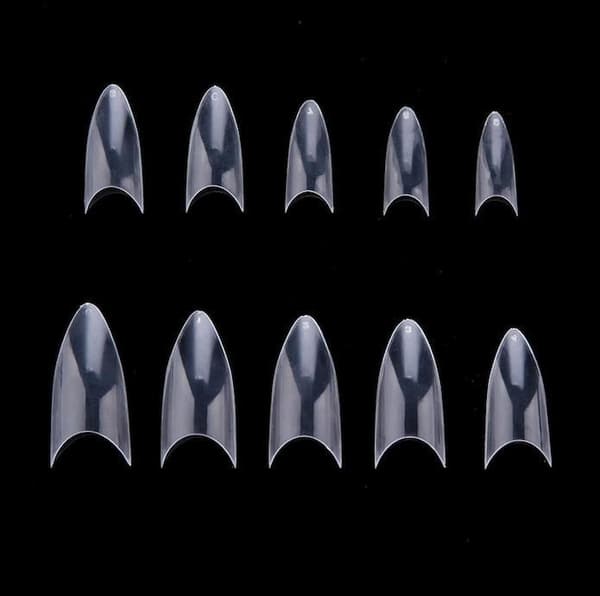 500 kynsilakkaa stiletto tips tekokynnet kynsien kärjet