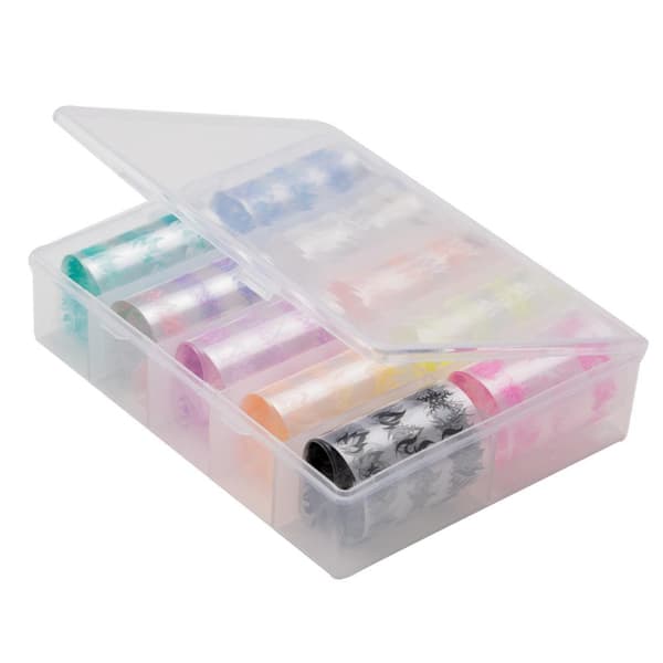 Nagelfolie / folie - Set 10 färger - 100 cm / st
