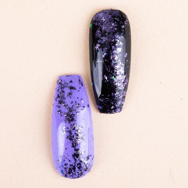 Nageldekorationer - Metall / Alu flingor - 14