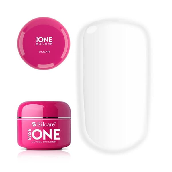 3-pak Base one - Builder - Klar, Pink, Cover 45g UV gel