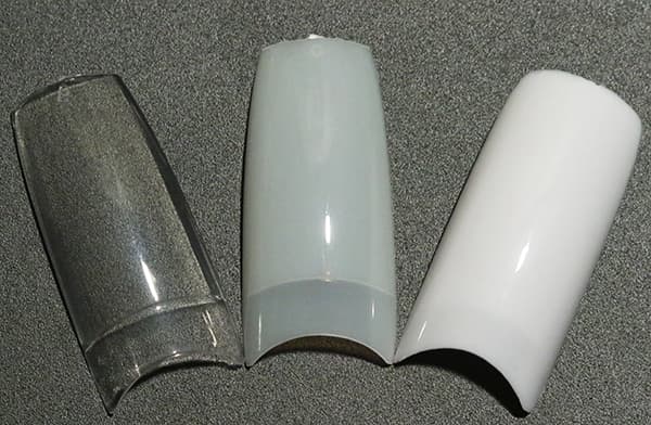 Vit - 500st nageltippar tippar lösnaglar akryl nageltips Transparent