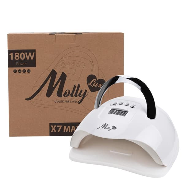 UV/LED 180W - Nagellampa - Molly Lux X7 Max - Vit