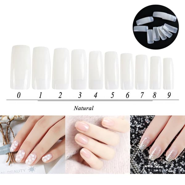 500pcs Stylish Nail Art Tips Manicure False Nail Tips for Women