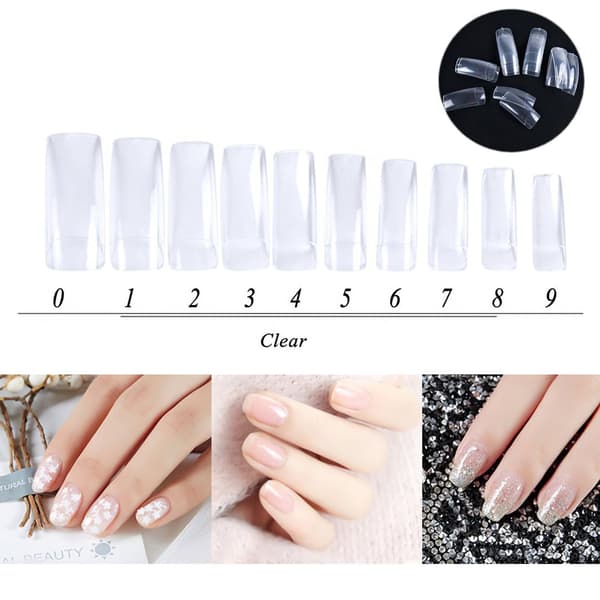 500pcs Stylish Nail Art Tips Manicure False Nail Tips for Women