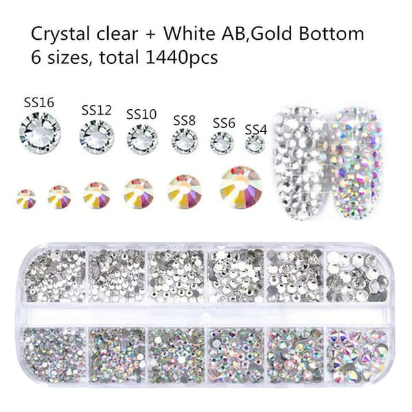 Nail Accessories Crystal Diamond Gem 3D Shiny Nail Art Decoration