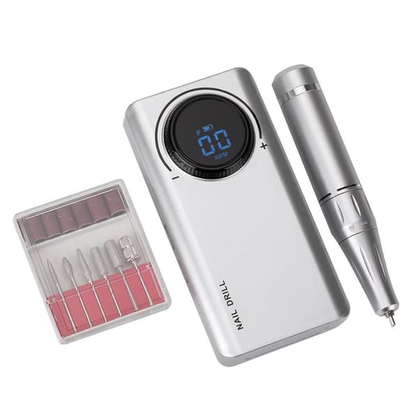 Elektrisk / batteridriven nagelfil - U201 - 35000 RPM - Silver