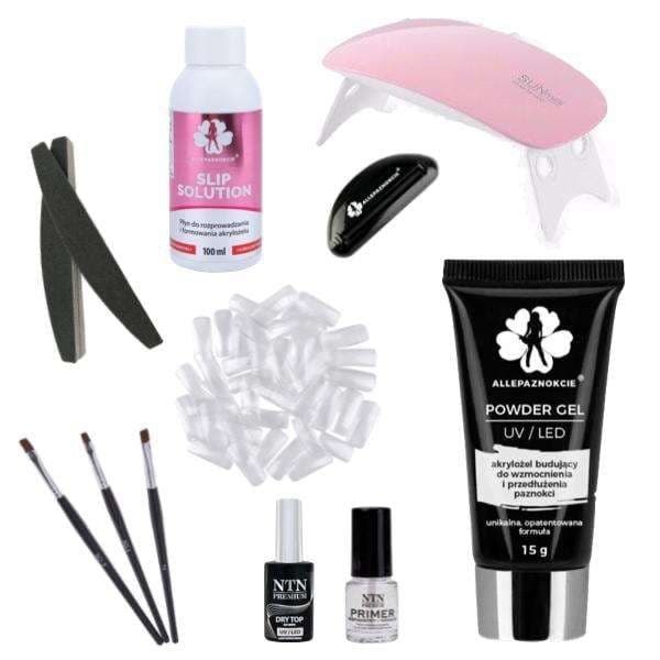 11st Acrylic Gel - Poly Builder Gel Kit med Led-lampa - Clear