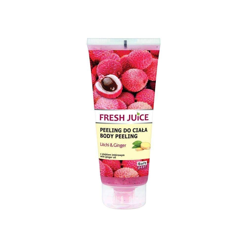 Kroppsskrubb - Body peeling - Litchi & ingefära - 200ml