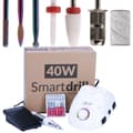 Miniatyrbild 1 av 4: Elektrisk nagelfil - DM208 - 25000 RPM - Vit