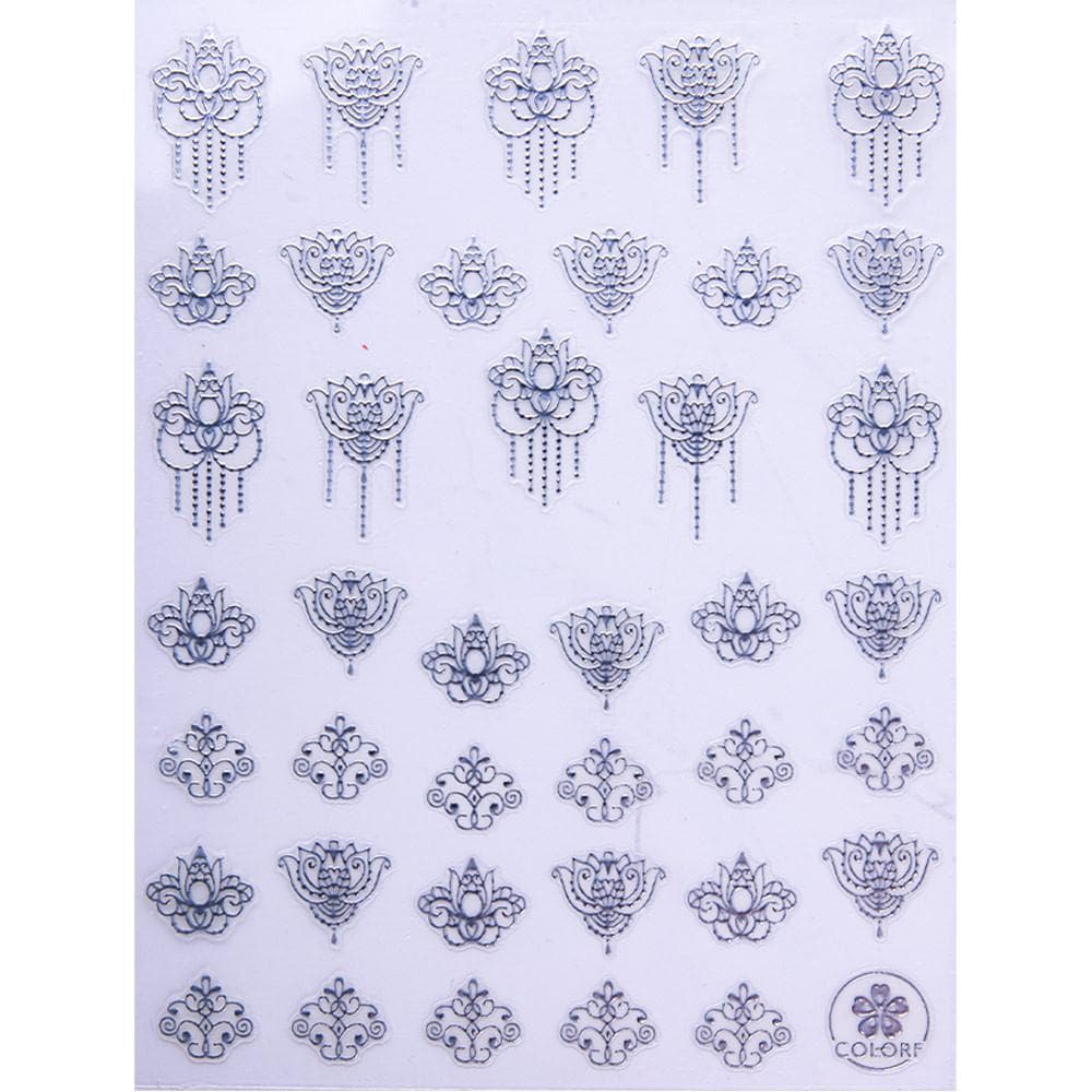 Vattendekaler - CB-174 Silver - För naglar