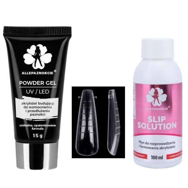 Kit Polygel Clear - Dualform, muotokärjet - liukuliuos