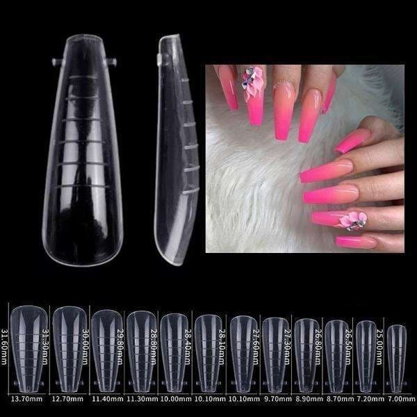 Kit Polygel French pink - Dualform, Form tips - Slip ratkaisu