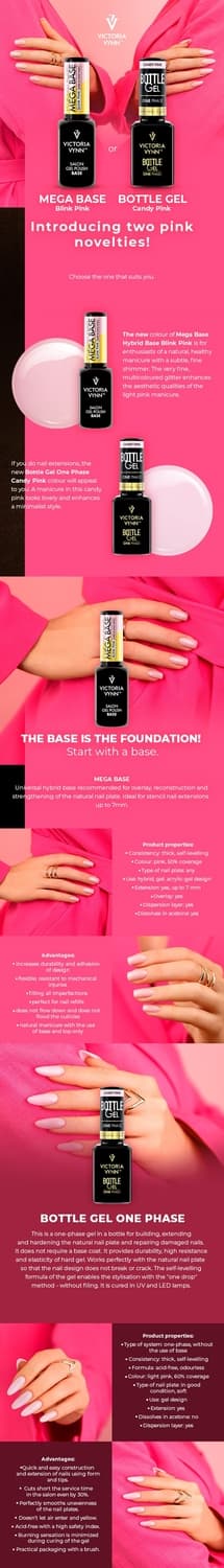 Victoria Vynn - Bottle Gel - Candy pink - Builder 15ml - En-fas