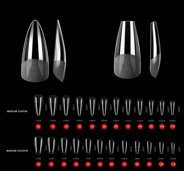 Gelé Nageltippar - Press-on Soft Gel Nail Tips