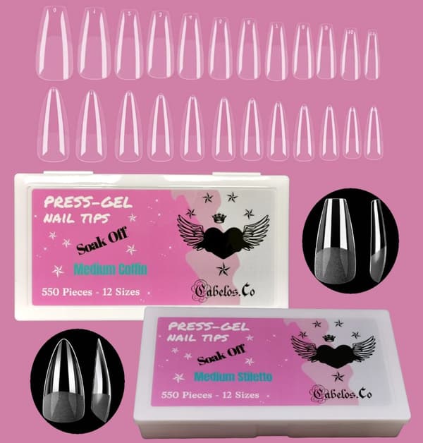 Gelé Nageltippar - Press-on Soft Gel Nail Tips