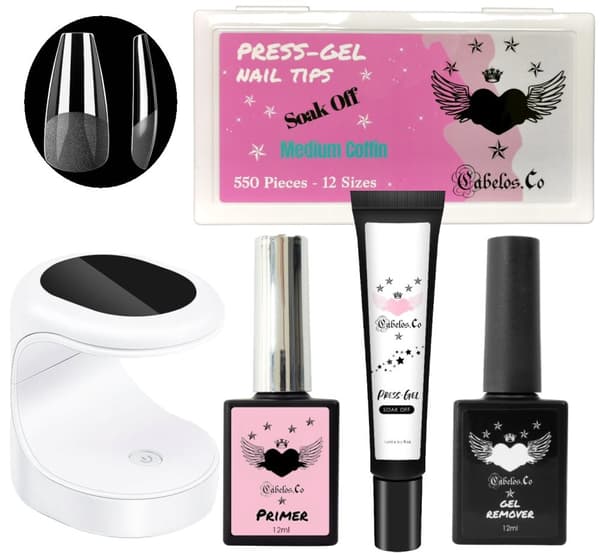 Gel Tips Startkit - Gelé Lösnaglar