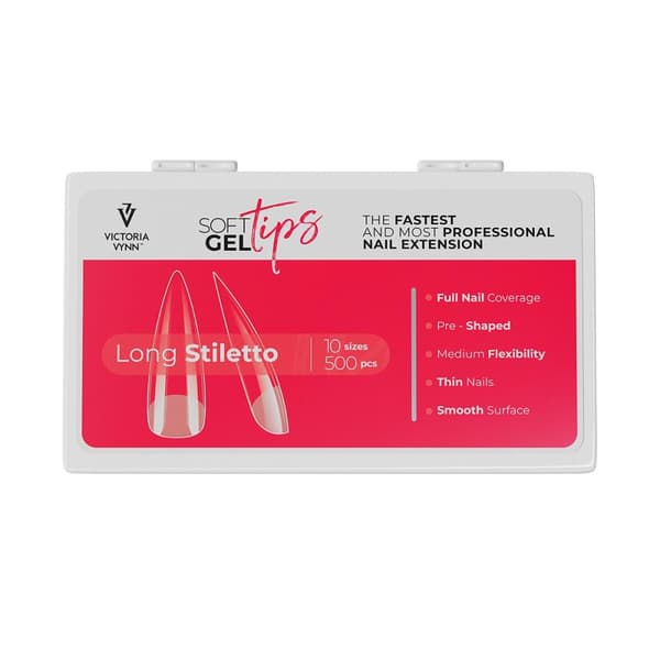 Tippar - Long Stiletto - Soft gel tips - Victoria Vynn