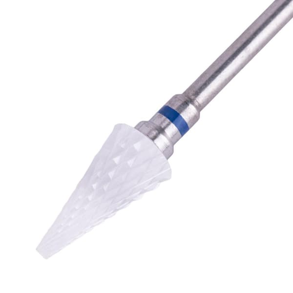 Keramisk slip bits - Vit / Blå - Triangel kon - M 3/32