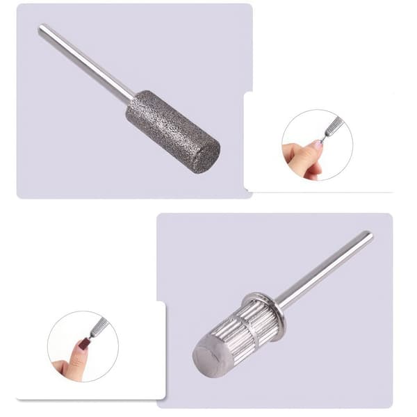 6 Stk Professionelt Negleborrsæt - Diamantslibebånd til Manicure & Pedicure