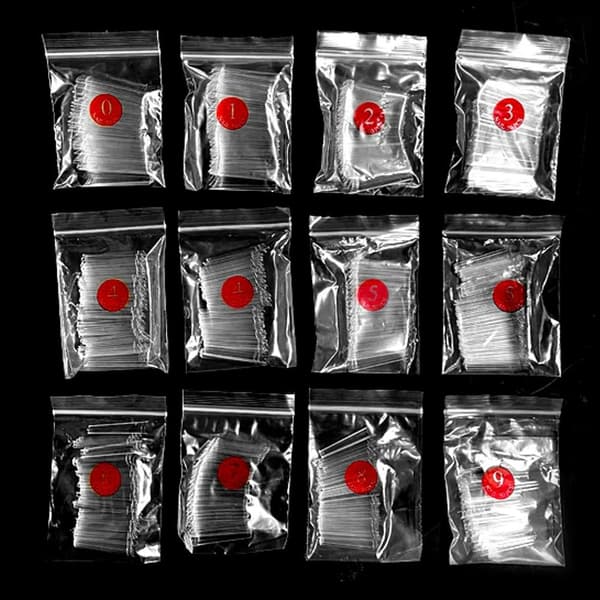 500-Pack - Lösnaglar / Akrylnaglar - 10 olika storlekar