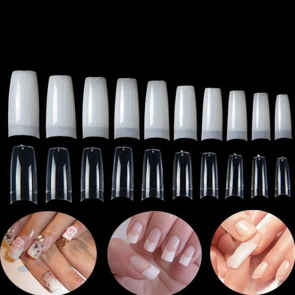 Långa Lös Nagelspetsar för Perfekta Drömnaglar