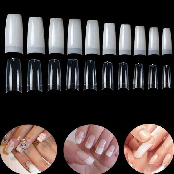 Långa Lös Nagelspetsar för Perfekta Drömnaglar